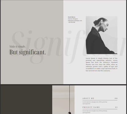 Interior Design & Architecture Portfolio Template