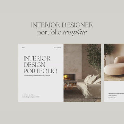 Interior Design & Architecture Portfolio Template