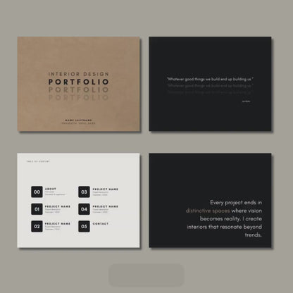 Interior Design & Architecture Portfolio Template