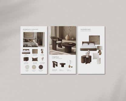 Interior Design Social Media Pack | Monochrome [130 Posts]