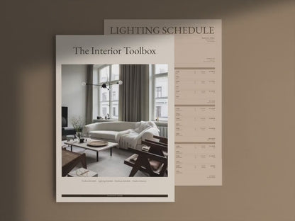 FF&E Schedule & Project Specifications Template