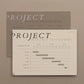 Two project planning documents titled 'Project Yearly Programme' and 'Project Monthly Programme' on a beige background.