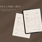 Invoice and receipt templates on a tablet and paper with a brown background