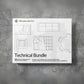 Sifmade collective technical bundle packaging on a textured gray background