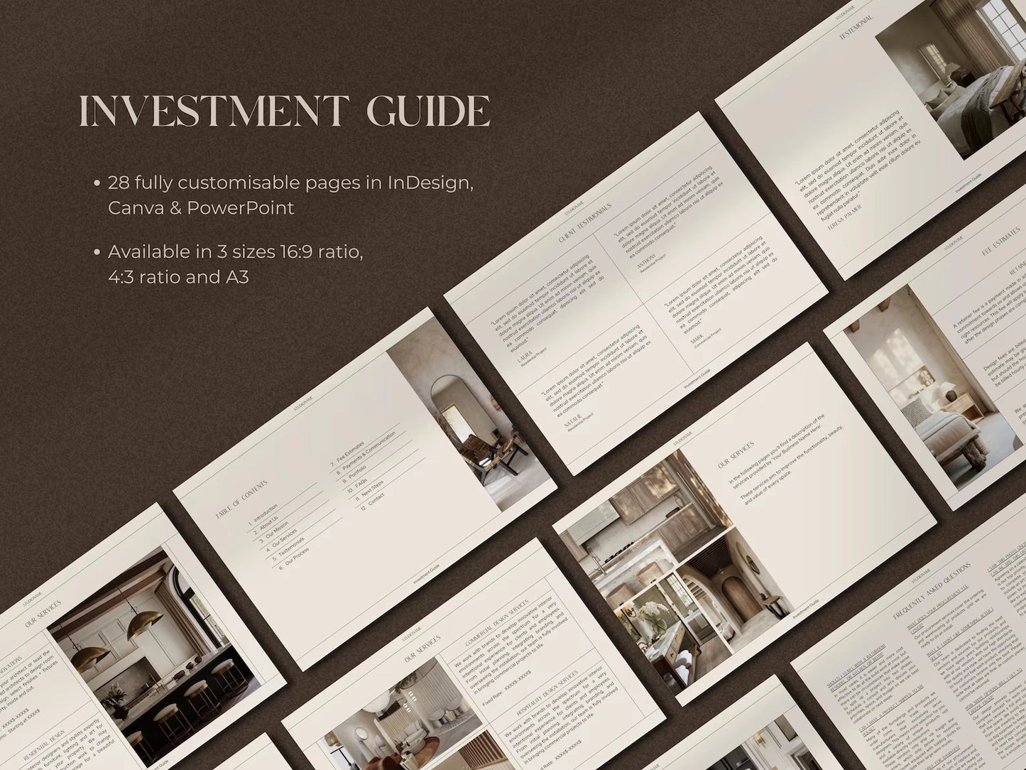 TRIBECA | Full client experience kit : 6 Interior Design's Templates + Bonus