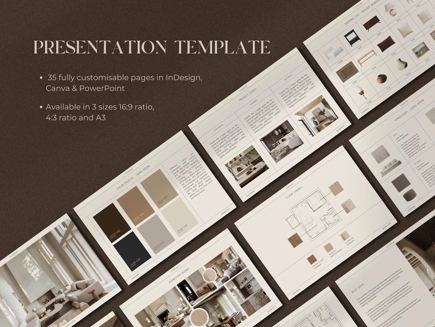 TRIBECA | Full client experience kit : 6 Interior Design's Templates + Bonus