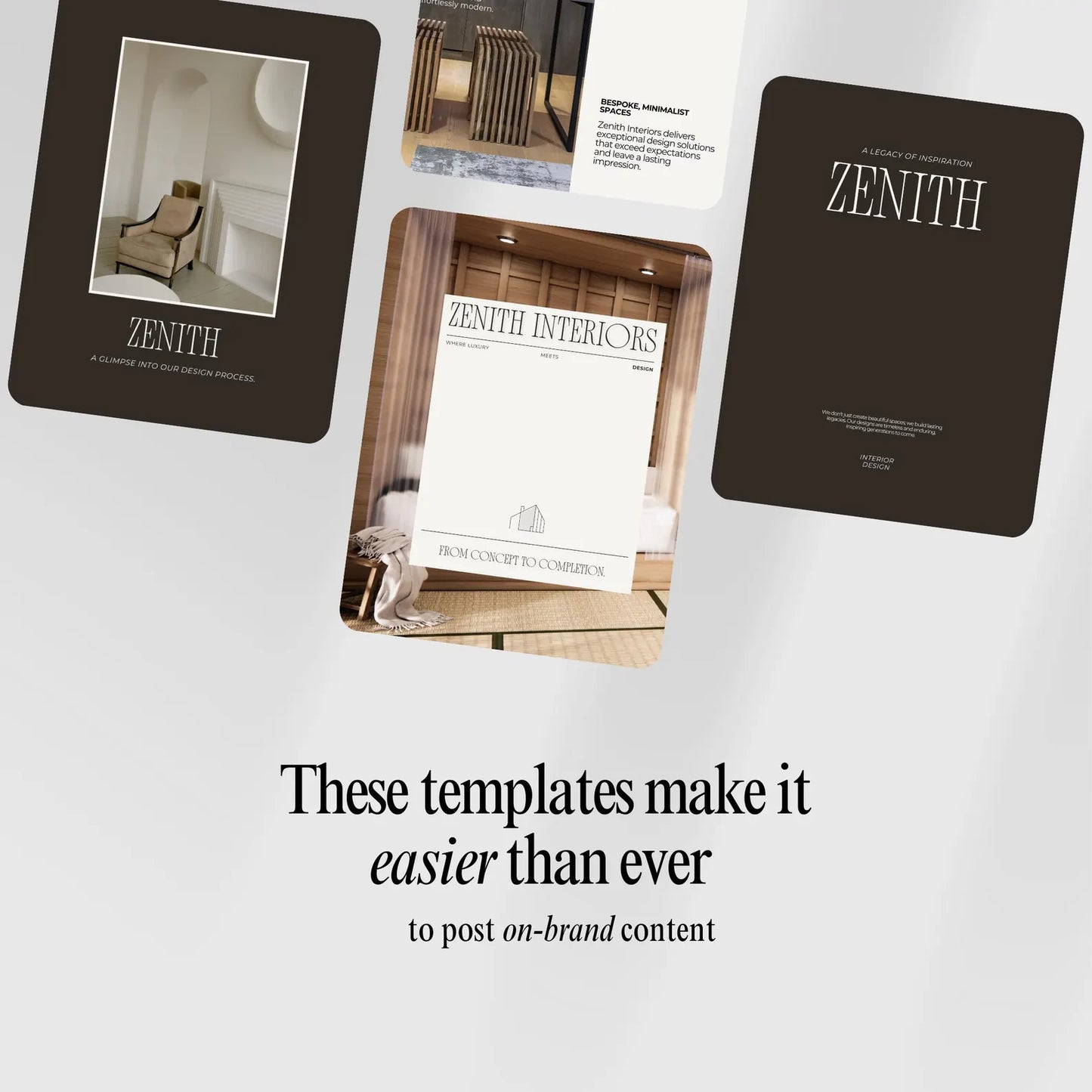 Interior Design Social Media Pack | Zenith Studio [30 Posts]
