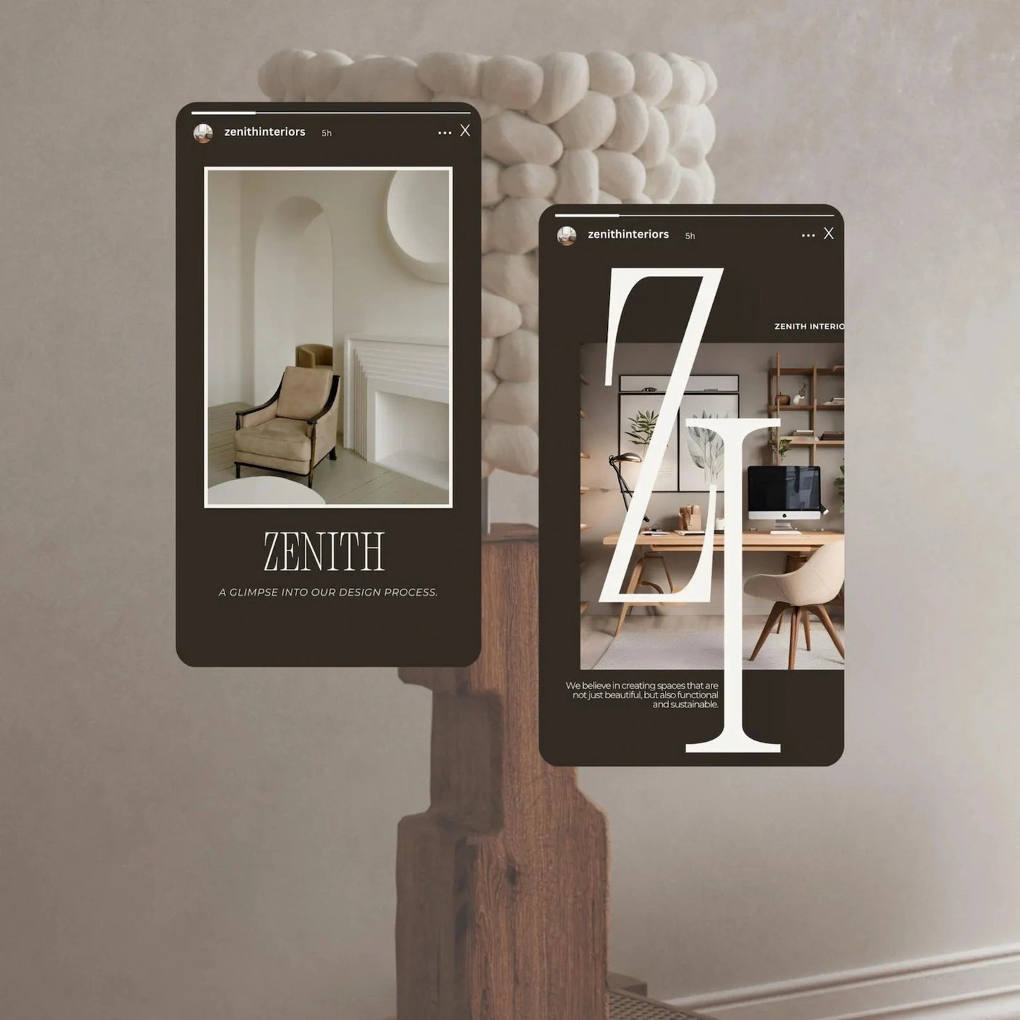 Interior Design Social Media Pack | Zenith Studio [30 Posts]