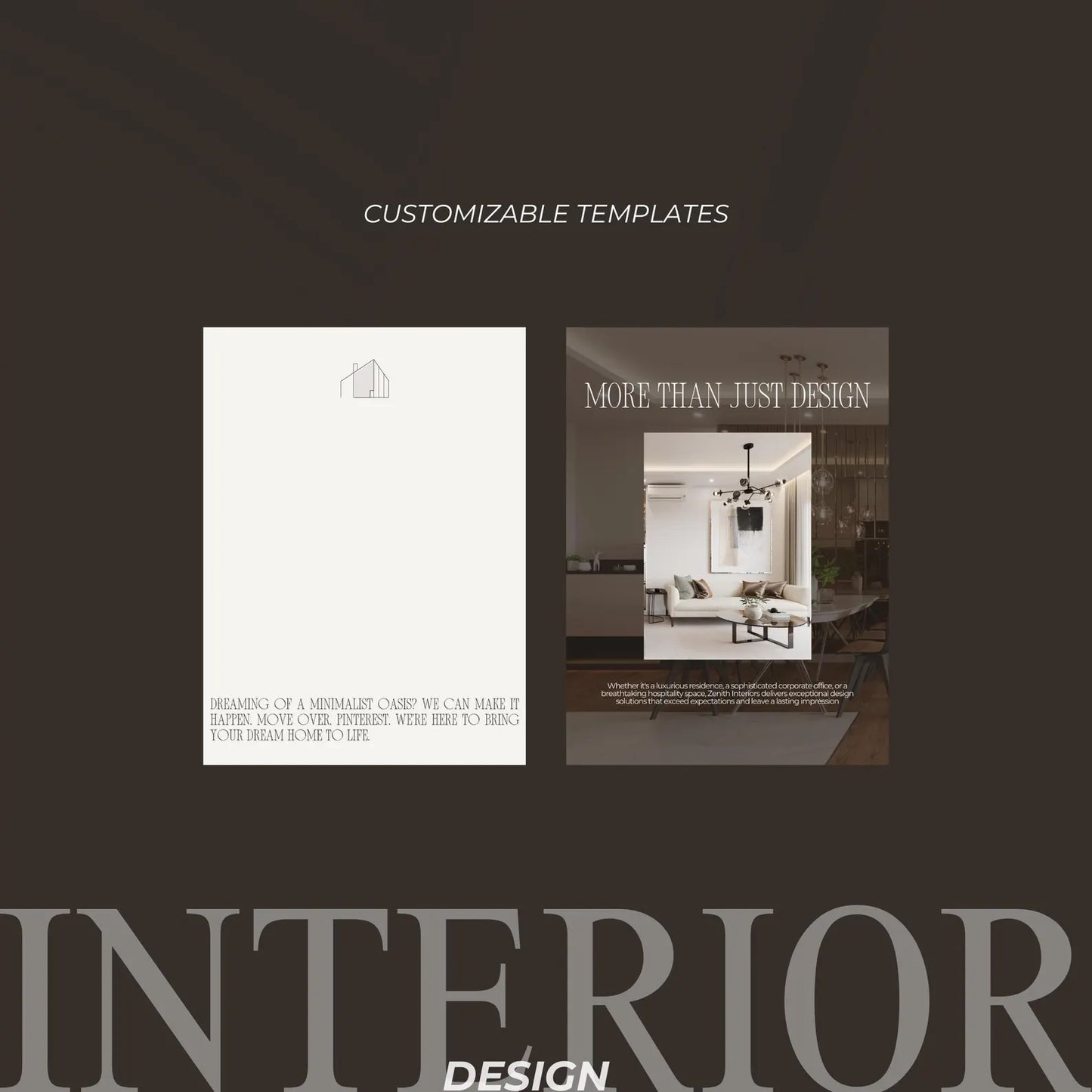 Interior Design Social Media Pack | Zenith Studio [30 Posts]